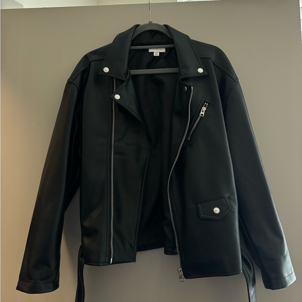 Topshop Faux Leather Jacket